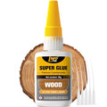 Wood Super Glue Liquid, Clear Instant Cyanoacrylate Adhesive for Wood Crafts Repair Woodworking, All Purpose CA Glue for Shoe Ceramic Plastic Leather Glass Model Metal Pottery Aquarium Porcelain Stone - size: 1oz-thick