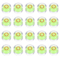 HARFINGTON 20pcs Circular Bubble Spirit Level 12x7.5mm Mini Round Bubble Spirit Level Little Measuring Layout Tools for TV Industrial Carpentry Picture Frame, Green/Red - color: Green/Red, size: 12x7.5mm