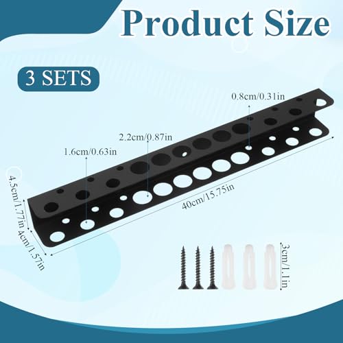 3 Pack Screwdriver Organizer, 15.75 Inch Black Heavy Duty