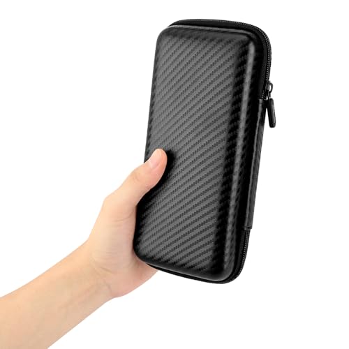 iMangoo Travel Essential Electronics Organizer Charger Case Carrying Pouch - color: FiberBlack, size: Large