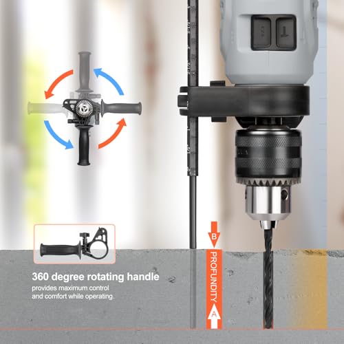 4.5A Hammer Drill Corded Impact Drill with 105Pcs Kit - style: Hammerdrill with 105pcs Accessories