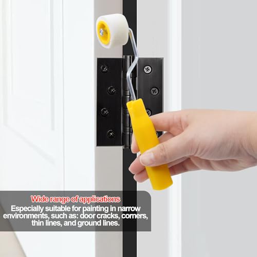 4/5" Paint Roller Set, Small Brush for Trim, Edges & Corners