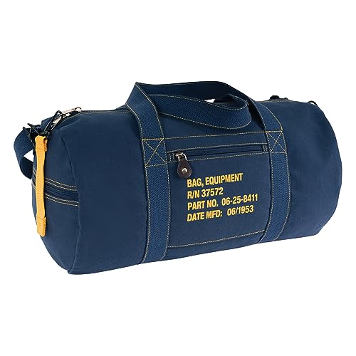 Rothco Canvas Equipment Bag, Heavyweight Cotton Carryall - color: Navy Blue, size: 24 Inches
