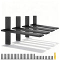 Floating Shelf Bracket Heavy Duty Shelf Brackets 4 Pack Free Hanging Countertop Support Bracket 18" Lx2.5 W Floating Wall Brackets for Cabinets, Granite, Dishwasher, Bench Seats Vanities - size: 18 Inch, style: 4 PACK
