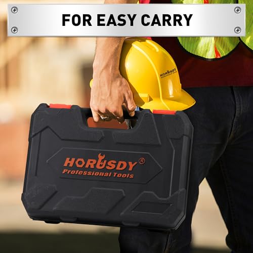 HORUSDY 11-piece Magnetic Screwdriver Set with Case, 5 Phillips & 5 Flat Head Tips with Magnetizer demagnetizer Precision Screwdriver Set - style: 11-piece Magnetic Screwdriver Set with Case