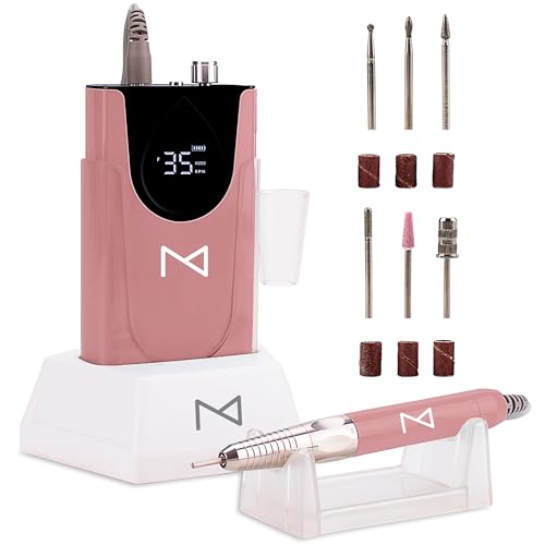 M Max Nail Drill, Brushless 2-in-1, 35000 RPM, Cordless | Rose Gold - size: Standard - Rose Gold