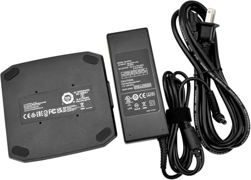 Dual Battery Charger Compatible with Trimble TSC7 Battery, External Battery Charger Replacement for Trimble Ranger 7, 121343 121300 121348-01, Universal 100-240V AC Fast Charging Station