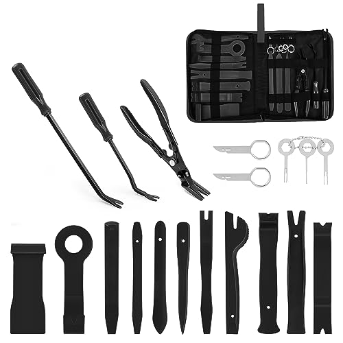 GOOACC 19Pcs Trim Removal Tool Set with Storage Bag - color: Black