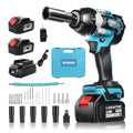 Cordless Impact Wrench, 1180Ft-lbs (1600N.m) Impact Driver – 1/2 Inch 3-in-1 Impact Gun, 21V High Torque 2500RPM with 2 x 4.0Ah Battery, Brushless Impact Wrench Set for Car/Truck/Mower (A)