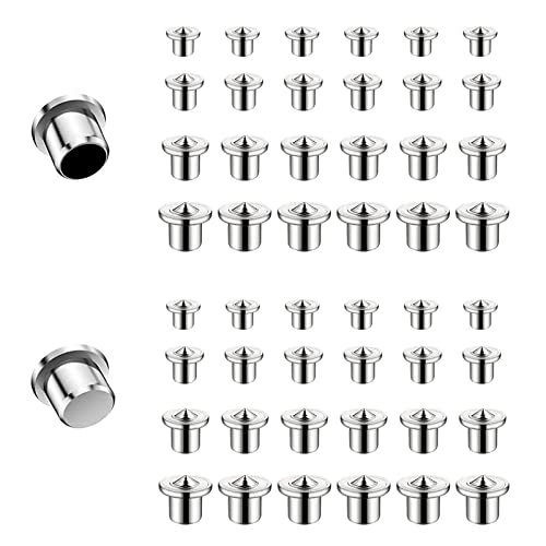 ELANE 48 Pcs Dowel Centering Pins,Metal Dowel Pins Dowels for Woodworking ( 1/4,5/16,3/8,1/2 ) (48)