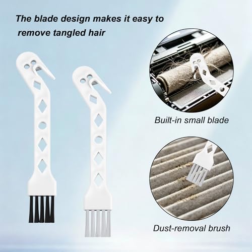 4 Pcs Vacuum Cleaner Brush, 2 in 1 Vacuum Roller Cleaning Tool