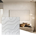Wall!Supply 3D Flow Line Wall Panels, 12-Pack, White - color: White, style: Flow Line