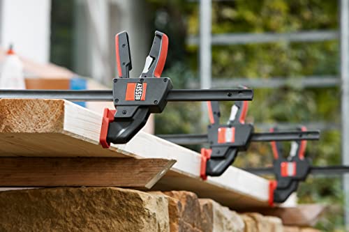 BESSEY EHK SERIES - 600 lb Clamping Force - 12 in - EHKXL12 Trigger Clamp Set - 3.625 in. Throat Depth - Wood Clamps, Tools, & Equipment for Woodworking, Carpentry, Home Improvement, DIY - size: 12 in., style: 600 lb force