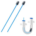 2 PCS Condensate Flexible Drain Brush, 15.7 in Nylon and PVC Drain Line Cleaning Brush, Keep Condensate Traps Clean, for AC Condensate P Trap, Dirt Clean Condensate Drain Trap - style: 2 PCS 15.7 In