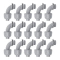 1/2 Inch Liquid Tight Connector - 15 Pack PVC Electrical Conduit Fittings 90 Degree Flexible Connectors for Home, Kitchen, and Bathroom Conduit Connector - size: Angle 1/2"