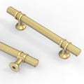 Asidrama 10 Pack 3.75 Inch(96mm) Knurled Brushed Gold Kitchen Cabinet Handles, Cabinet Pulls Kitchen Cabinet Hardware Cupboard Handles Drawer Pulls - color: Brushed Gold, size: 3.75" Hole Center, style: 10 Pack