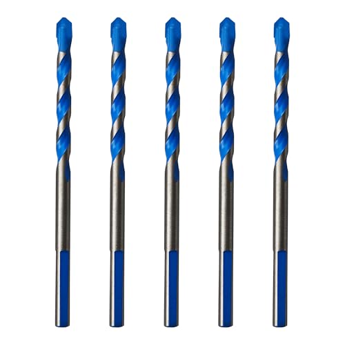 5PCS 15/64" Solid Carbide Drill Bit Set, Masonry Drill Bits, Concrete Drill Bits, Carbide Drill Bits for Glass, Tile, Brick, Cement, Plastic, Wood - size: 15/64"-5PCS