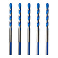 5PCS 15/64" Solid Carbide Drill Bit Set, Masonry Drill Bits, Concrete Drill Bits, Carbide Drill Bits for Glass, Tile, Brick, Cement, Plastic, Wood - size: 15/64"-5PCS