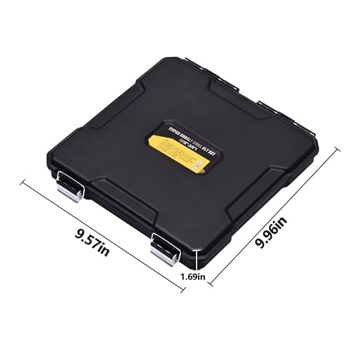Cobalt Drill Bit Set for Hardened Metal and Stainless Steel, 111Pcs M35 High Speed Steel Twist Jobber Metal Drill Bits 1/16"-3/8", with Plastic Index Storage Case - size: 1/16-3/8 in (111 pcs)