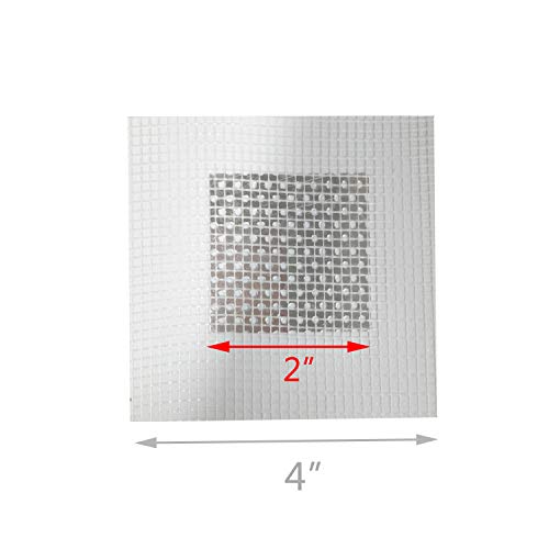 3 Pieces 2 Inch Wall Patch Repair, Drywall Repair Patch Self Adhesive Drywall Patch and Fiberglass Repair Kit, Heavy Duty Dry Wall Hole Repair Patch for Drywall Plasterboard (2 x 2 Inch) - size: 2inch*3