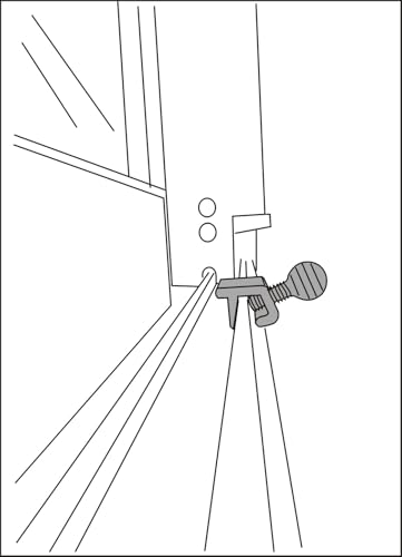 QCAA Single Small Sliding Window Security Lock, Aluminum, Silver, 8 Pack, Made in Taiwan - color: Silver(1/8"), size: 8pack