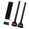 NEWISHTOOL 2 Pcs Long Handle Plastic Razor Blade Scraper and 100 PCS Blades