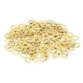 MECCANIXITY 320 Pack Brass Flat Washer, M3 Copper Washers Crush Washer Kit Assortment, 3mm ID, 6mm OD, 0.5mm Thick for Bolts Screws Machinery Repair, Outdoor Construction - size: 1/4" OD x 1/8" ID x 0.5mm