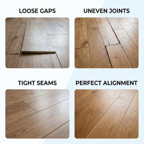 Heavy Duty Floor Gap Fixer Tool with 5pcs Sticky Pads, Vacuum Suction Cup Plank Puller for Laminate Hardwood Tile Flooring Repair