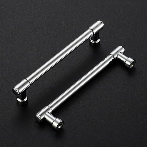 Ravinte Polished Chrome Kitchen Pulls Cabinet Handles 5 Inch 10 Pack - color: Polished Chrome, size: 5 Inches Hole Center
