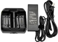 Dual Battery Charger Compatible with Trimble TSC7 Battery, External Battery Charger Replacement for Trimble Ranger 7, 121343 121300 121348-01, Universal 100-240V AC Fast Charging Station