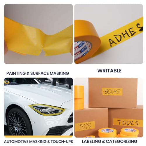 ADHES Orange Delicate Surface Washi Masking Tape Painter Tape 1Inch - size: 24mm x 50m