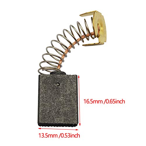 Electric Carbon Motor Brushes, 30Pcs Angle Grinder Carbon Brushes Replacement Repair Kit The Maintenance of Motors 6.5x13.5x18mm 153A - size: 153A