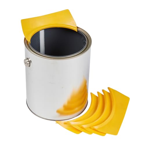 FoamPRO 61-5 Paint Can Spout, 5 Pack | One Size Fits All Pint, Quart & Gallon Cans | All In One Pouring Accessory, Brush Holder & Wiper | Paint Bucket Attachment With Yellow Mixing Tips - size: 1 Count (Pack of 5)
