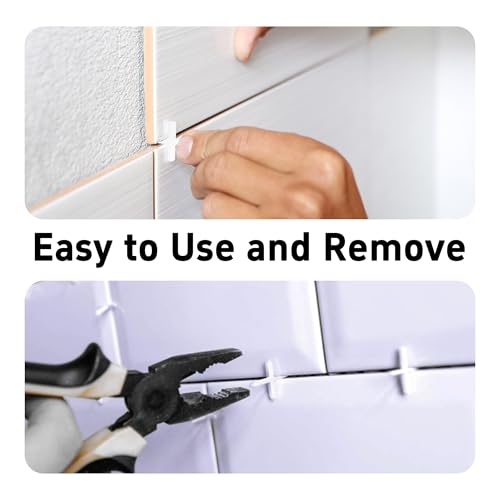500 PCS 1/8 Inch Tile Spacers, High Quality Plastic Cross Leveling System, Accurate Floor & Wall Ceramic Tile Alignment Tools for DIY and Professional Installation, Consistent Gap Width - size: 1/8 Inch