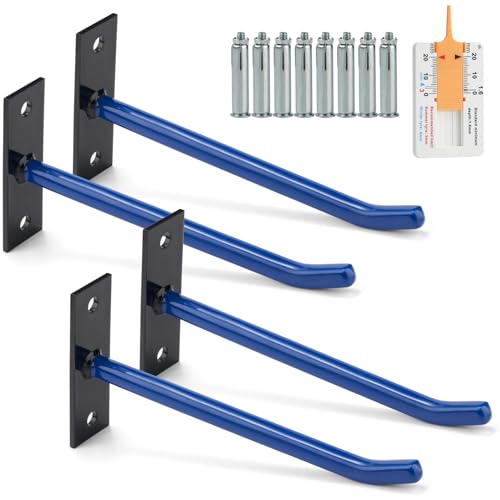 Sinoer 10 Inch Steel Wall Mount Tire Hooks,4 Pack Blue - color: 4 Pack – Blue
