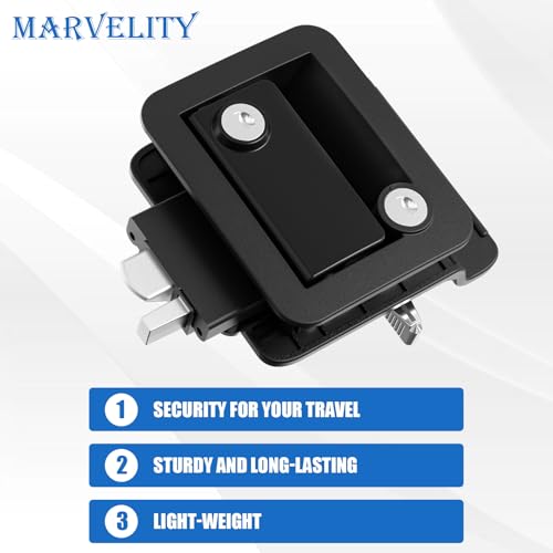 Marvelity Upgraded RV Door Lock Replacement, Black