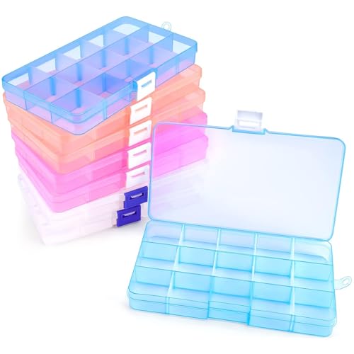 Opret Bead Organizer 15 Grids 8 Pack for Crafts - color: 8 pcs, multicolors 1