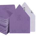 POLIWELL Triangle Sanding Sheets 50PCS 90x65mm Ceramic Alumina - size: 240 Grit