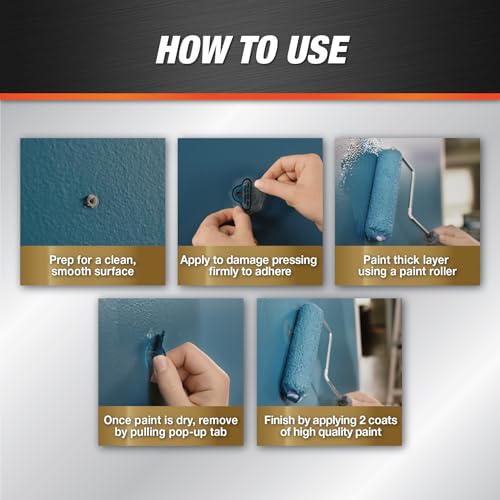 DAP Eclipse Rapid Wall Repair Patch, 2 in, 4 Pack (7079809161) - size: 2 Inch