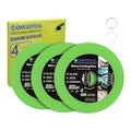 4 inch Tile Cutter Glass Cutting Disc for Angle Grinder, 7/8" Glass Ceramic Diamond Cutting Blade Disc for Grinding Jade, Crystal, Wine Bottles, Tile. (3pcs) - size: 4"