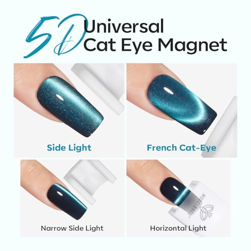 Modelones Cat Eye Magnet 5D Nail Magnet for Cateye Gel Polish Nail Stuff - color: A Rotating Cat Eye Magnet