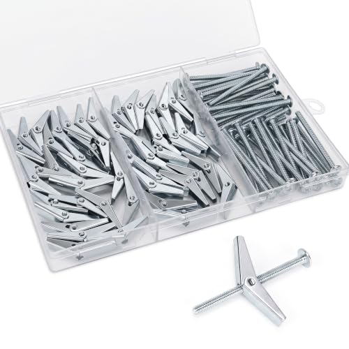 50pcs 1/8 Inch Hollow Wall Anchors for Drywall Ceiling - size: 1/8 Inch