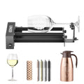 Longer Rotary Roller Series,with Bracket, Y-Axis 360° Rotation for Laser Engraver Engraving Cylindrical Objects Tumblers Cans Cups Bottles, Compatible with 99% of Laser Engraver,Size 268 * 184 * 60mm - size: 268 * 184 * 60mm