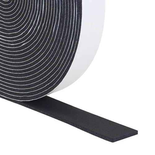 DGSL Foam Weather Stripping, 1" x1/16, 34.5Ft Door Window Seal Tape - size: 1In x 1/16In x 34.5Ft