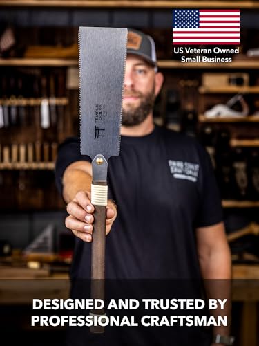 Japanese Pull Saw - 9.5 Ryoba Hand Saw with Rip-cut and Crosscut - Wood Saw for Dovetails, Tenons, Joinery, Cutting Boards to Length & Width- Temple Tool Co. - style: Japanese Pull Saw