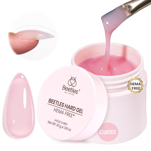 Beetles Hard Gel Jelly Pink, 30g 9 in 1 HEMA-Free Builder Nail Gel - color: Jelly Pink HEMA-Free 30 g