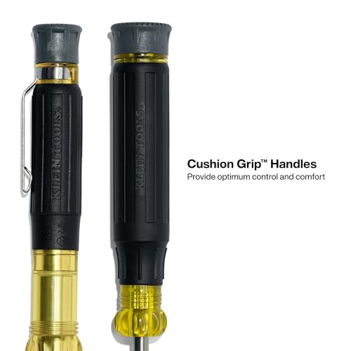 Klein Tools 80209 Precision Multi-Bit Screwdriver Set, 31-Piece, Cushion Grip Handle, Bits for Apple Product Repair, Phillips, Slotted, Hex, and TORX for Electronic Repair - size: 2-Piece Precision Driver Set