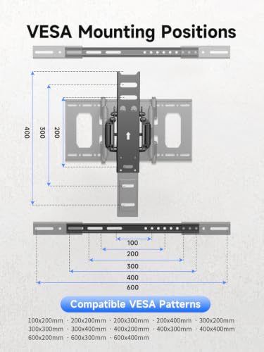 Suptek Ultra Slim TV Wall Mount Full Motion for 43-90” Large Screen