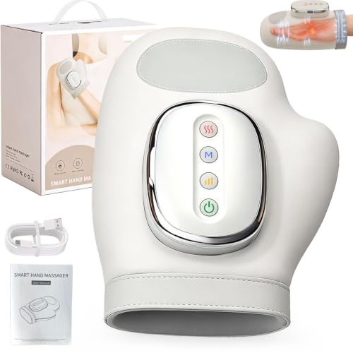 CARYOWN Cordless Hand Massager with Heat and Compression