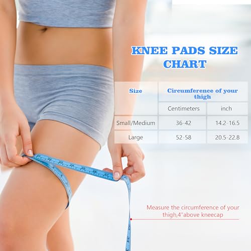 Knee Pads Thick Padding Durable & Lightweight for Men Women, Small/Medium - size: Small/Medium